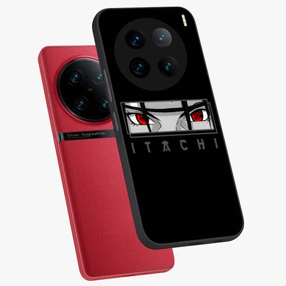 Scarlet Gaze Dominance Glass Case displayed in angled mockup highlighting intense visual design with bold scarlet aesthetic.