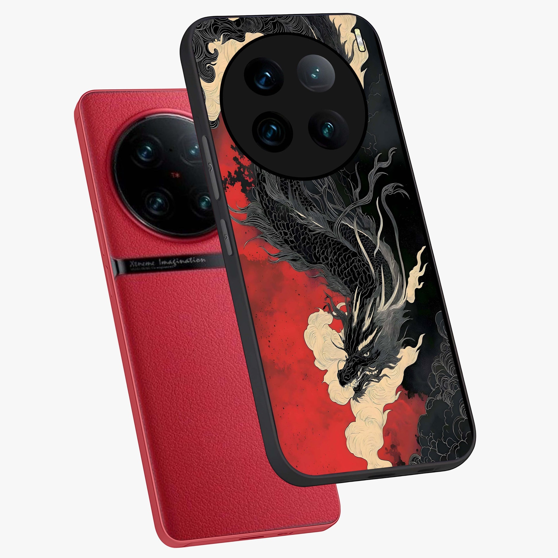 Shadow Dragon Fury Glass Case displayed in angled mockup highlighting powerful dragon illustration with dark fantasy aesthetic.