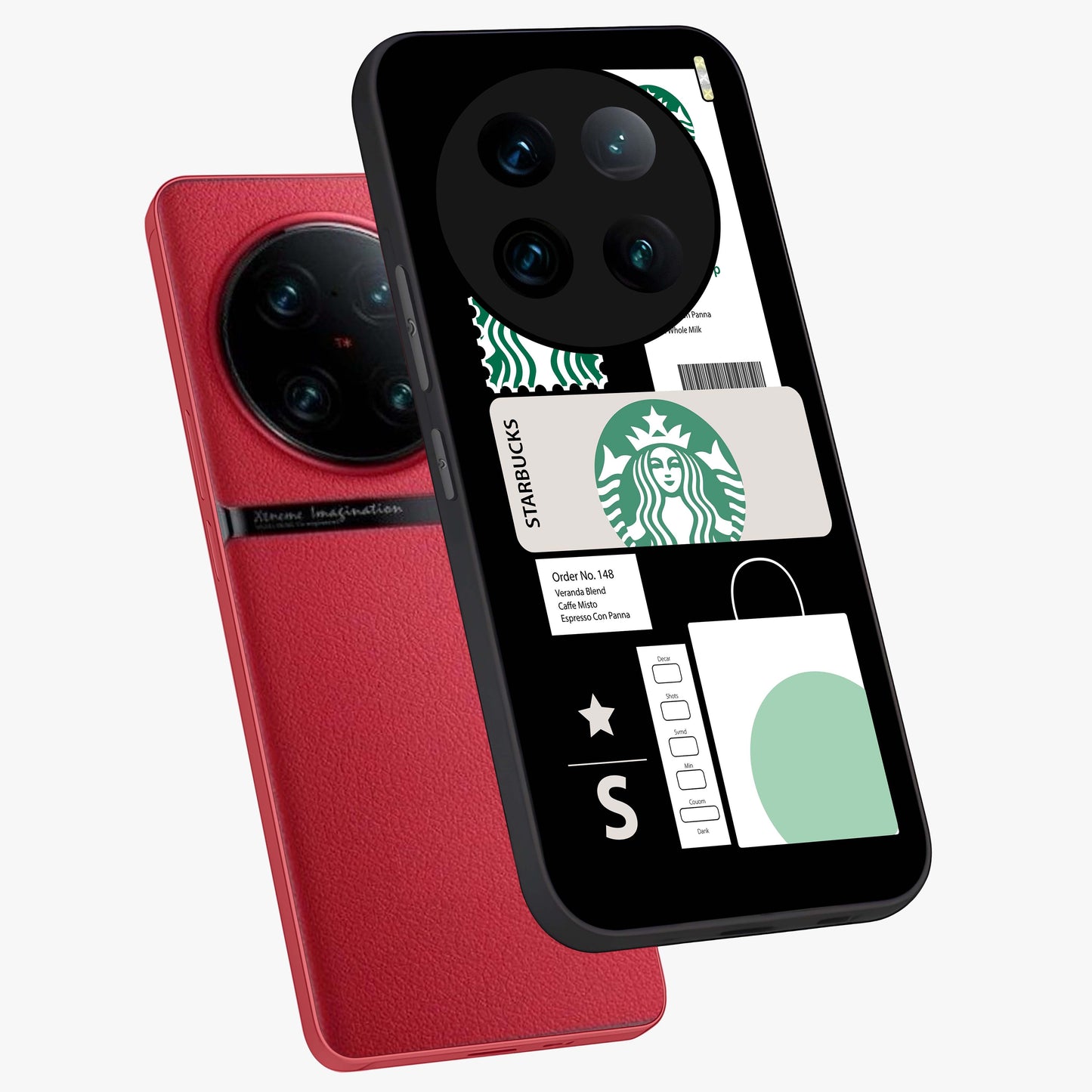 Starbucks Mocha Glass Case displayed in angled mockup highlighting stylish mocha themed design with cozy café aesthetic.