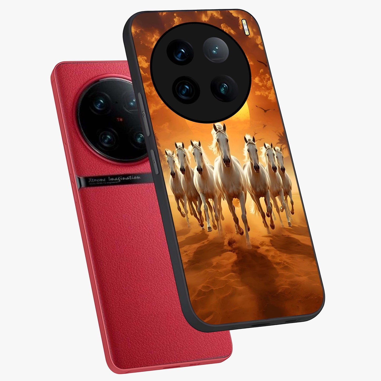 Wild Sunset Majesty Glass Case displayed in angled mockup highlighting vibrant sunset sky design with scenic aesthetic.