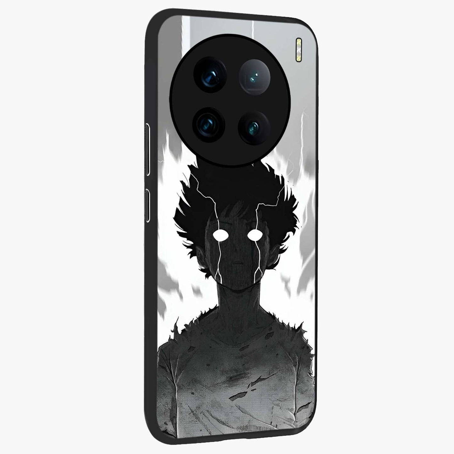 Awakened Inner Rage Glass Case upright view showcasing dramatic artwork with strong expressive aesthetic.