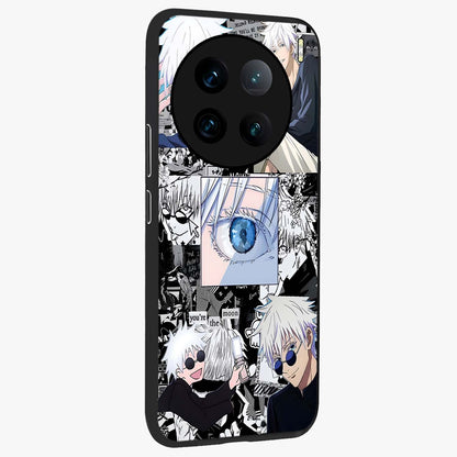 Infinity Sorcerer Chaos Glass Case upright view showcasing dramatic sorcerer artwork with chaotic mystical theme.