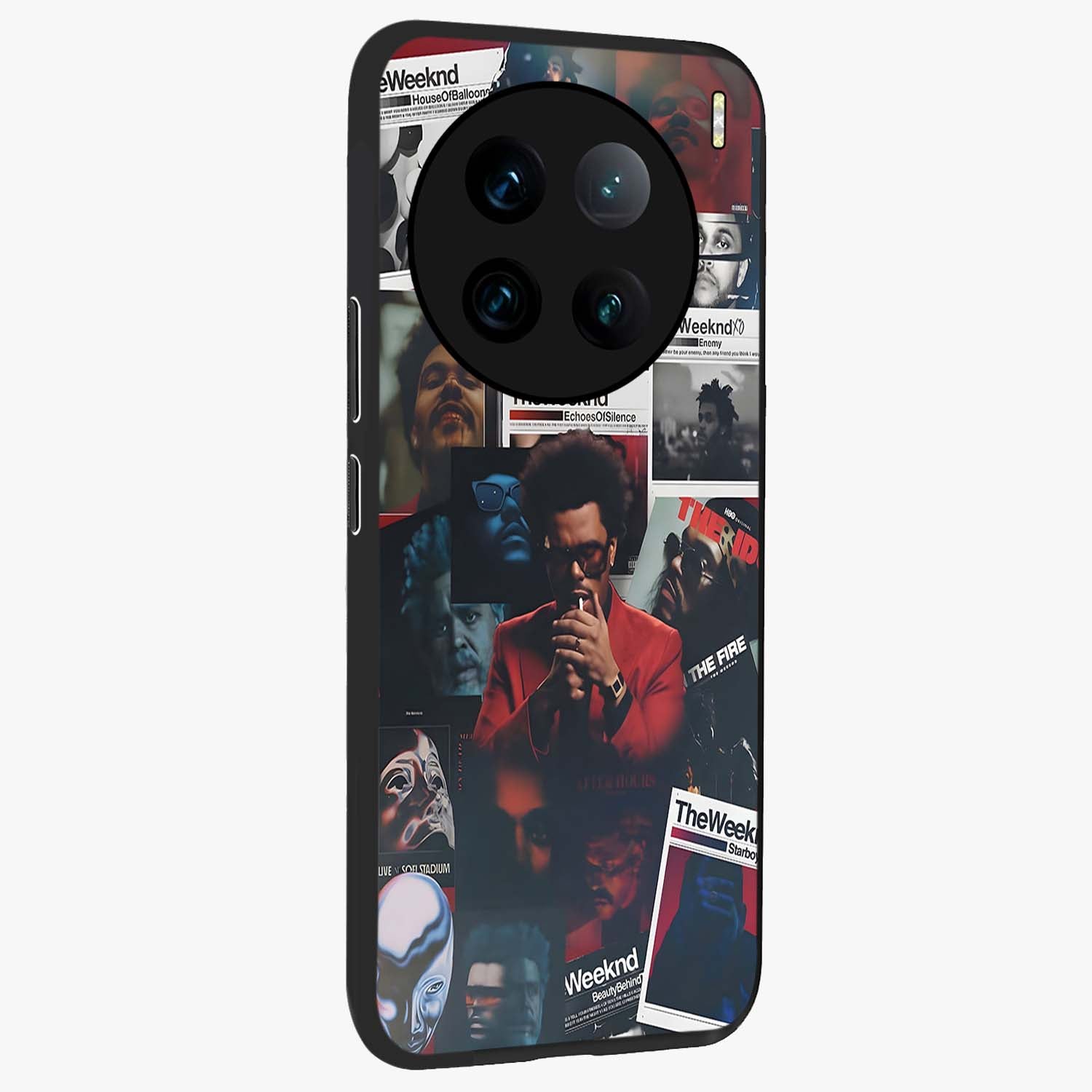 The Weeknd Glass Case upright view showcasing bold music themed artwork with contemporary artistic style.