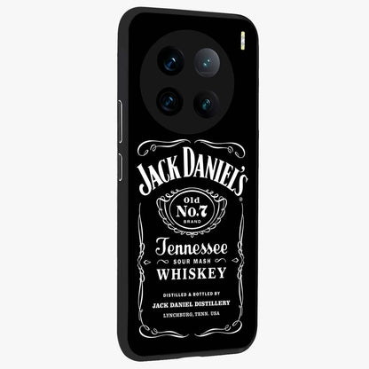 Vintage Whiskey Heritage Glass Case upright view showcasing stylish vintage whiskey artwork with timeless bar culture theme.
