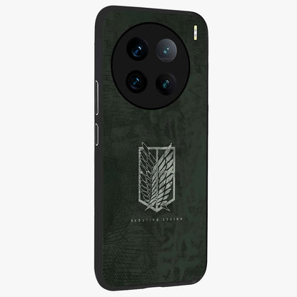 Wings Of Freedom Glass Case upright view showcasing powerful wings artwork with freedom themed design.