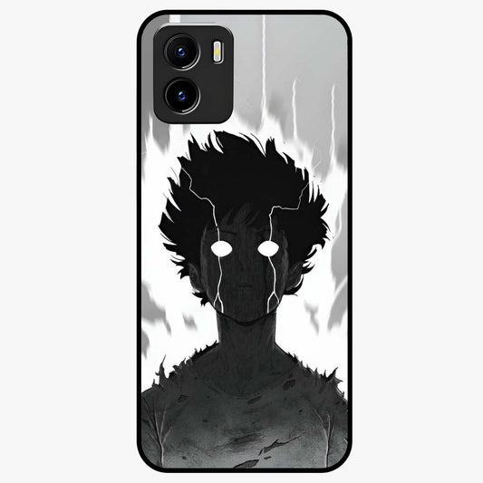 Awakened Inner Rage Glass Case showing flat back view with intense artistic artwork and glossy glass finish.