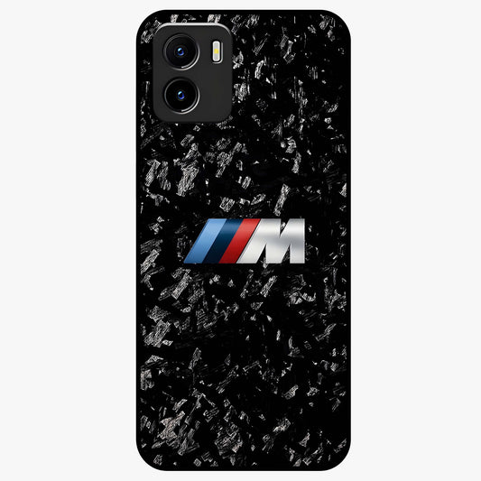 Carbon Speed Mark Glass Case showing flat back view with sporty carbon pattern artwork and glossy glass finish.
