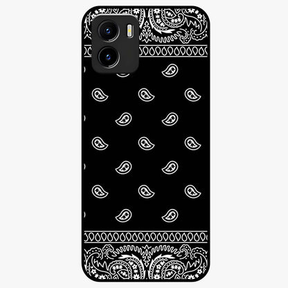 Retro Rebel Threads Glass Case showing flat back view with vintage street style artwork and glossy glass finish.
