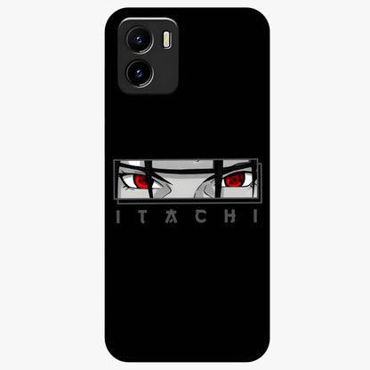 Scarlet Gaze Dominance Glass Case showing flat back view with striking red themed artwork and glossy glass finish.
