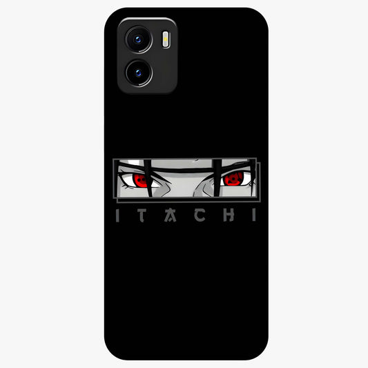 Scarlet Gaze Dominance Glass Case showing flat back view with striking red themed artwork and glossy glass finish.