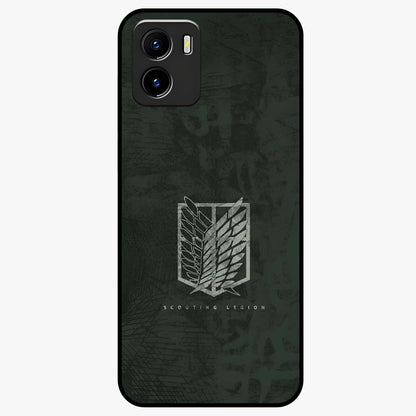 Wings Of Freedom Glass Case showing flat back view with symbolic wings artwork and glossy glass finish.