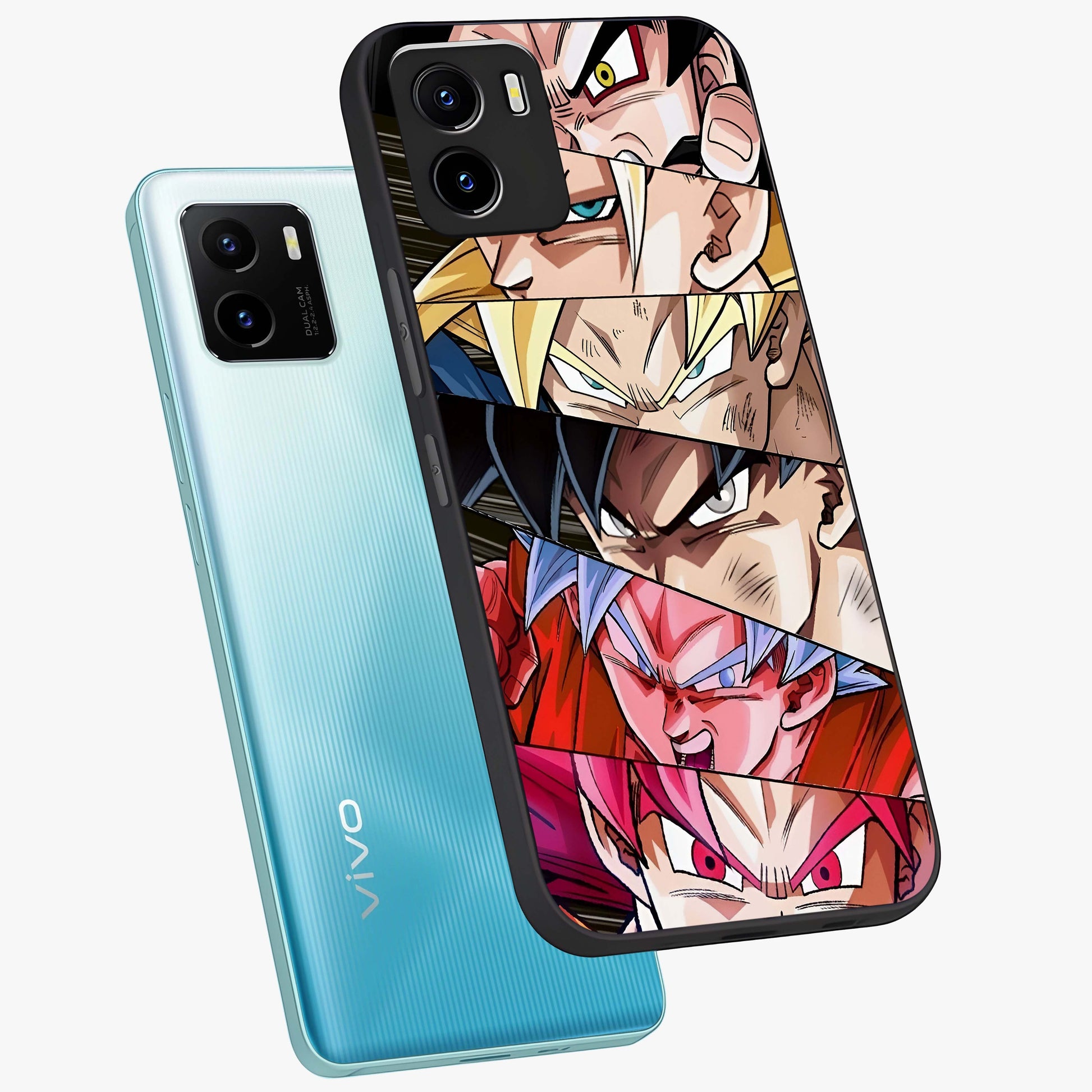 Anime Character Glass Case displayed in angled mockup highlighting colorful anime character illustration.