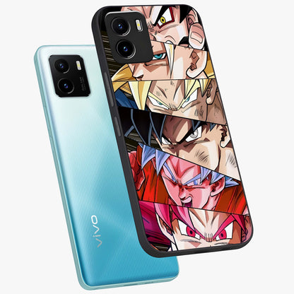 Anime Character Glass Case displayed in angled mockup highlighting colorful anime character illustration.