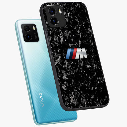 Carbon Speed Mark Glass Case displayed in angled mockup highlighting racing inspired carbon design and sleek aesthetic style.