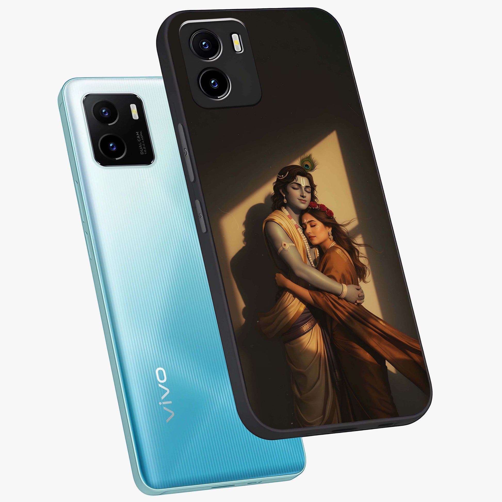 Divine Eternal Love Glass Case displayed in angled mockup highlighting elegant divine inspired design with peaceful aesthetic.