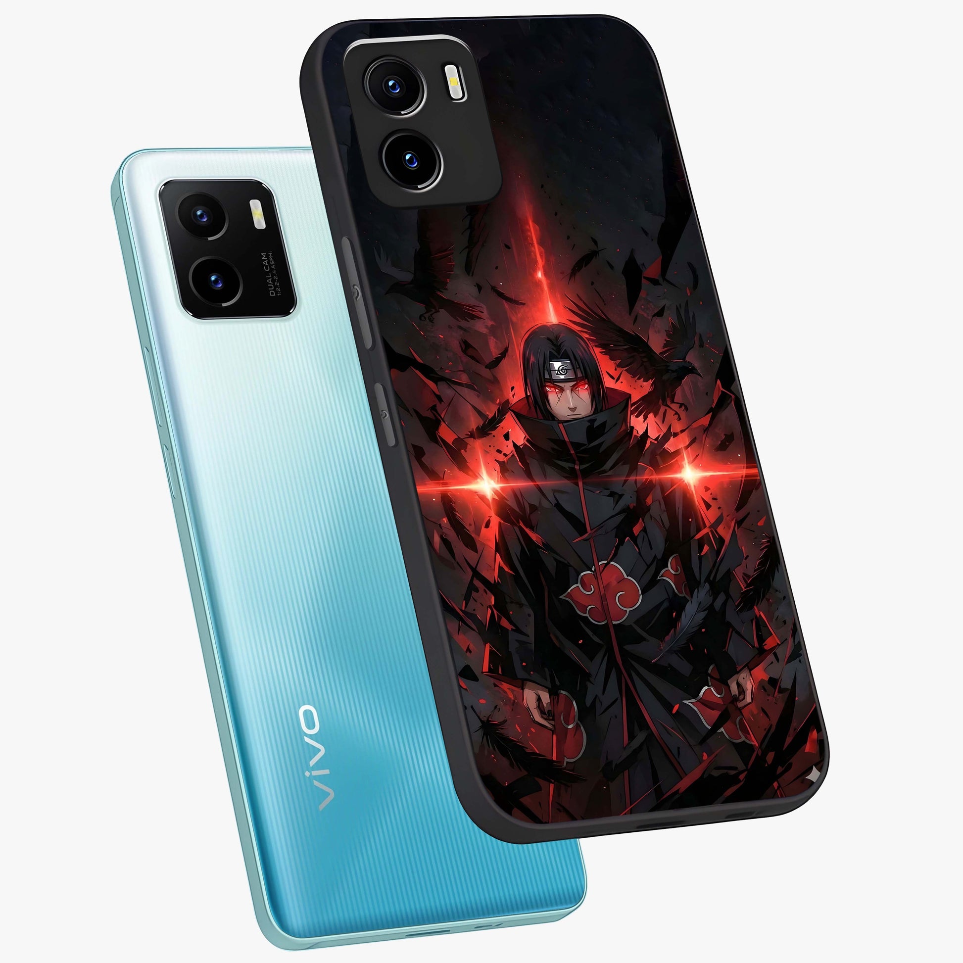 Focused Blade Discipline Glass Case displayed in angled mockup highlighting clean minimal text artwork with modern aesthetic style.