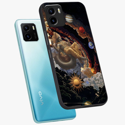 Galactic Divine God Glass Case displayed in angled mockup highlighting powerful celestial deity illustration with galactic aesthetic.