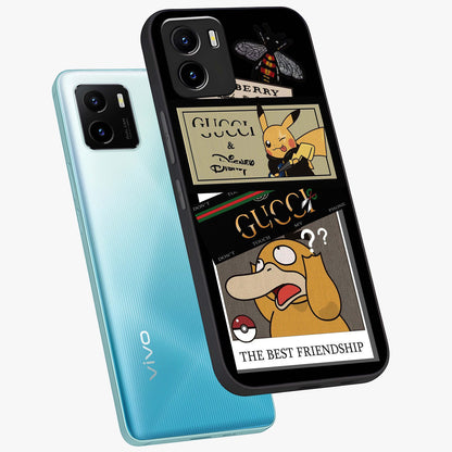 Gucci Play Mashup Glass Case displayed in angled mockup highlighting stylish fashion mashup design with bold aesthetic.