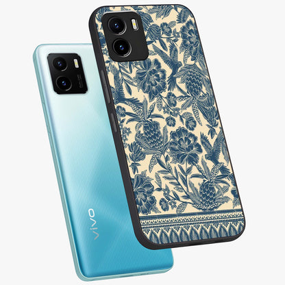Heirloom Wild Bloom Glass Case displayed in angled mockup highlighting botanical bloom design with classic aesthetic style.