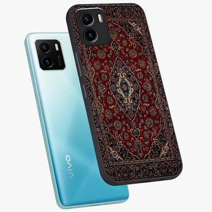 Heritage Carpet Royale Glass Case displayed in angled mockup highlighting intricate royal carpet design with heritage aesthetic.