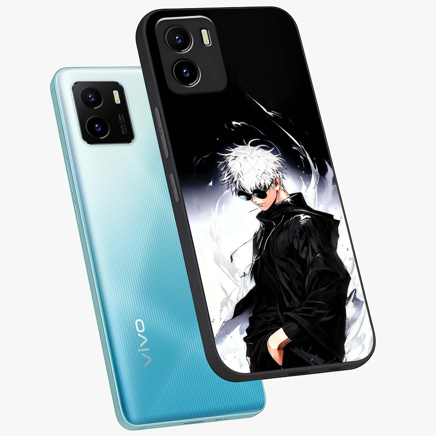 Limitless Shadow King Glass Case displayed in angled mockup highlighting dramatic dark hero design with intense aesthetic.