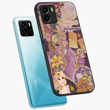 Magical Tangled Dream Glass Case displayed in angled mockup highlighting whimsical fantasy design with magical aesthetic.