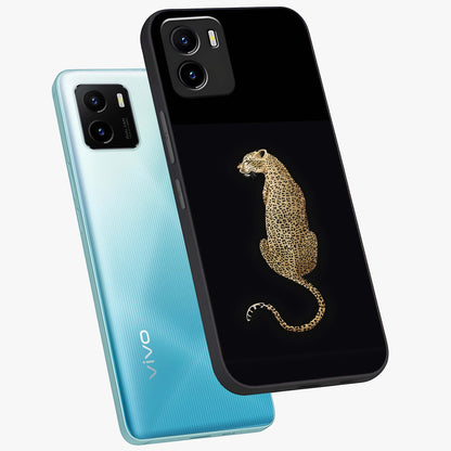 Regal Leopard Glass Case displayed in angled mockup highlighting powerful animal illustration with stylish wild aesthetic.