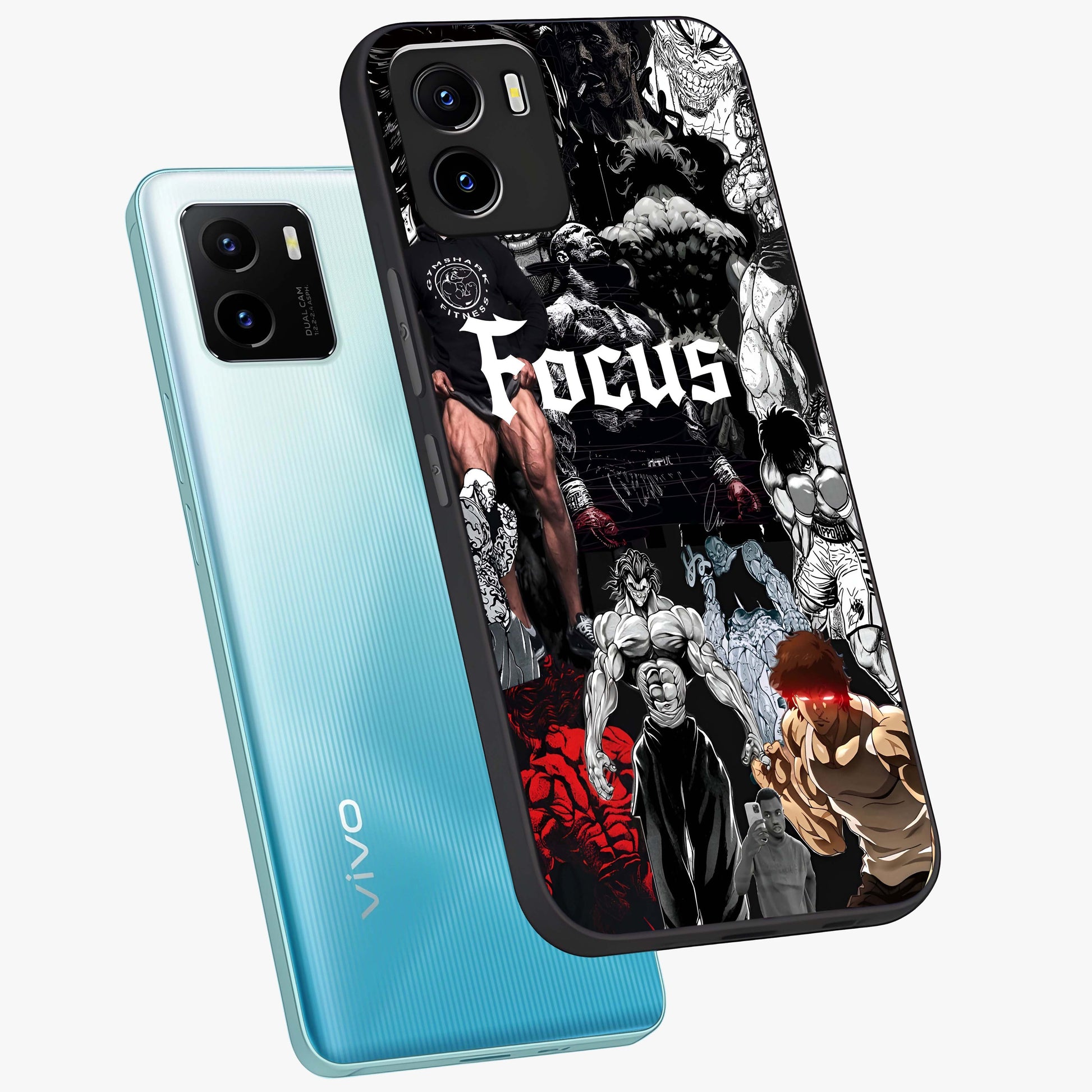 Relentless Power Focus Glass Case displayed in angled mockup highlighting bold statement design with modern aesthetic style.