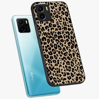Savage Chic Pattern Glass Case displayed in angled mockup highlighting bold fashion inspired design with chic aesthetic.