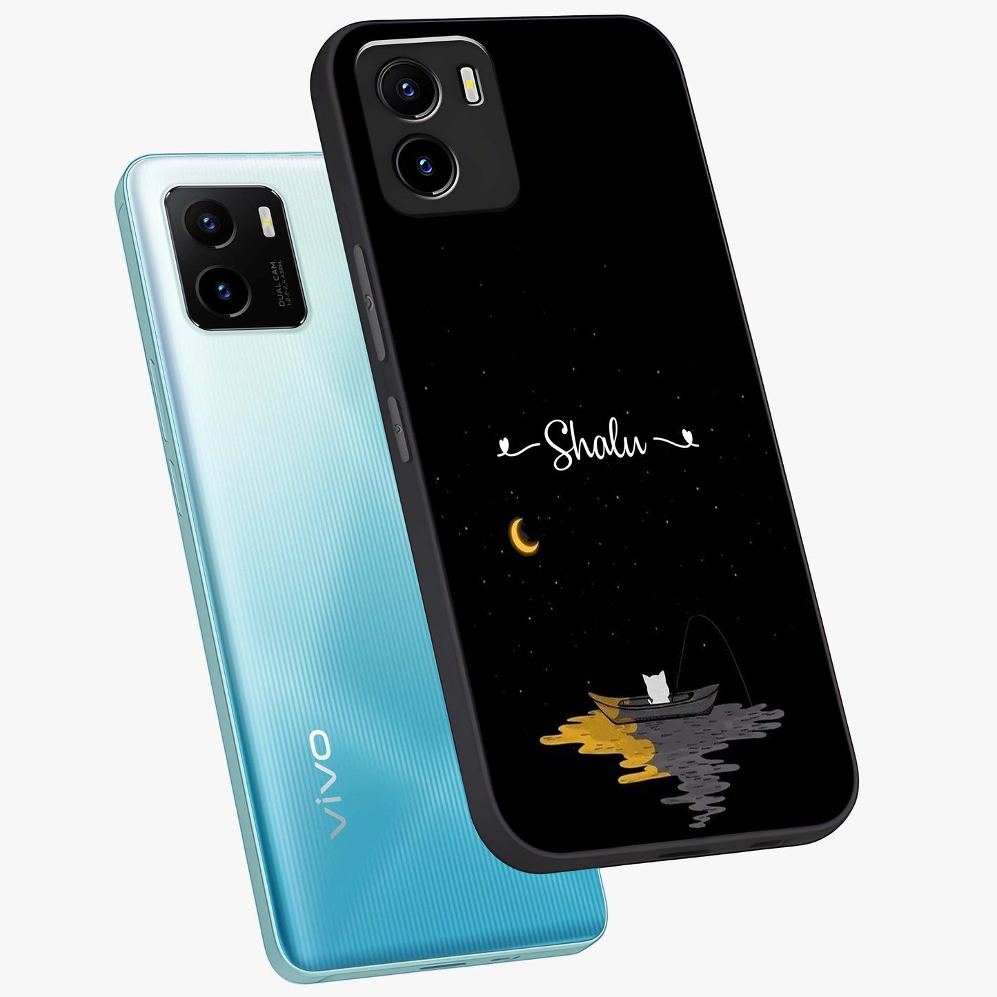 Silent Night Row Glass Case displayed in angled mockup highlighting peaceful evening design with dreamy night aesthetic.