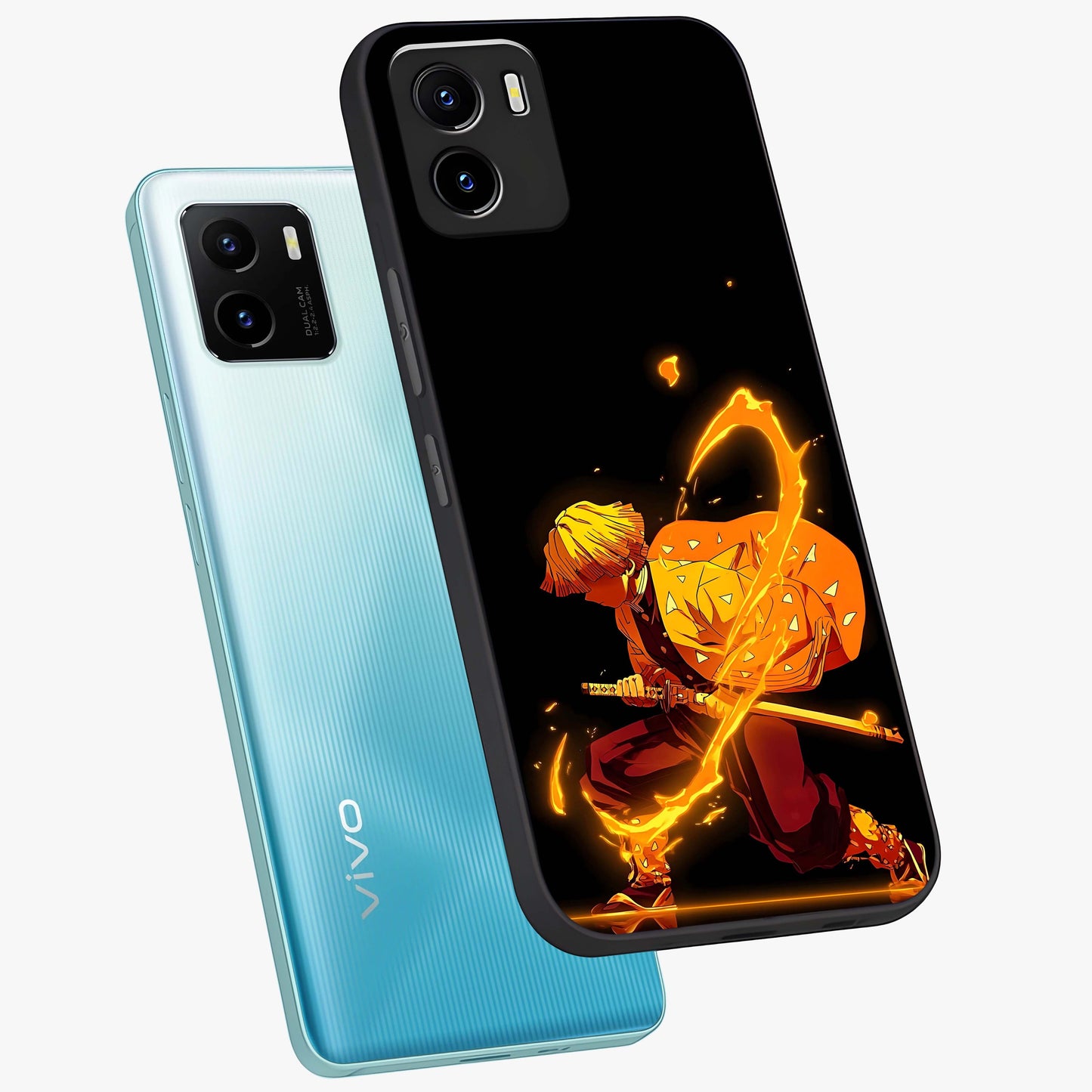 Thunder Flame Execution Glass Case displayed in angled mockup highlighting dramatic fire themed design with intense fantasy aesthetic.
