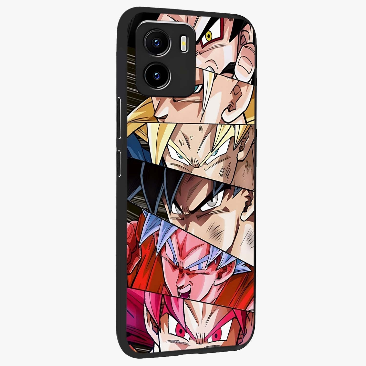 Anime Character Glass Case upright view showcasing expressive anime artwork with bold graphic style.