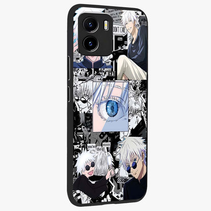 Infinity Sorcerer Chaos Glass Case upright view showcasing dramatic sorcerer artwork with chaotic mystical theme.