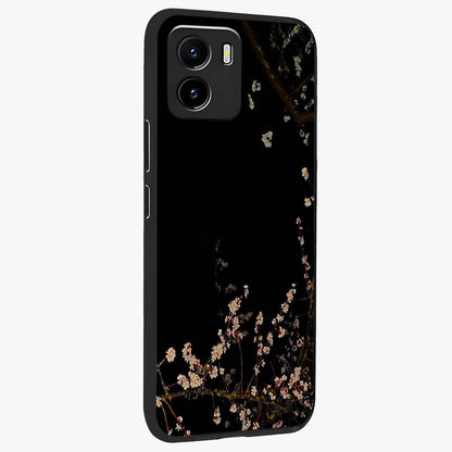 Petal Moon Light With Custom Name Glass Case upright view showcasing elegant floral moon artwork with personalized aesthetic.