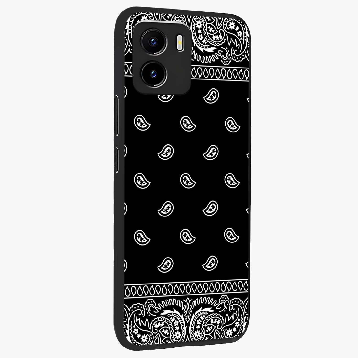 Retro Rebel Threads Glass Case upright view showcasing stylish vintage artwork with bold retro theme.