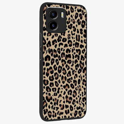 Savage Chic Pattern Glass Case upright view showcasing trendy decorative artwork with edgy fashion theme.
