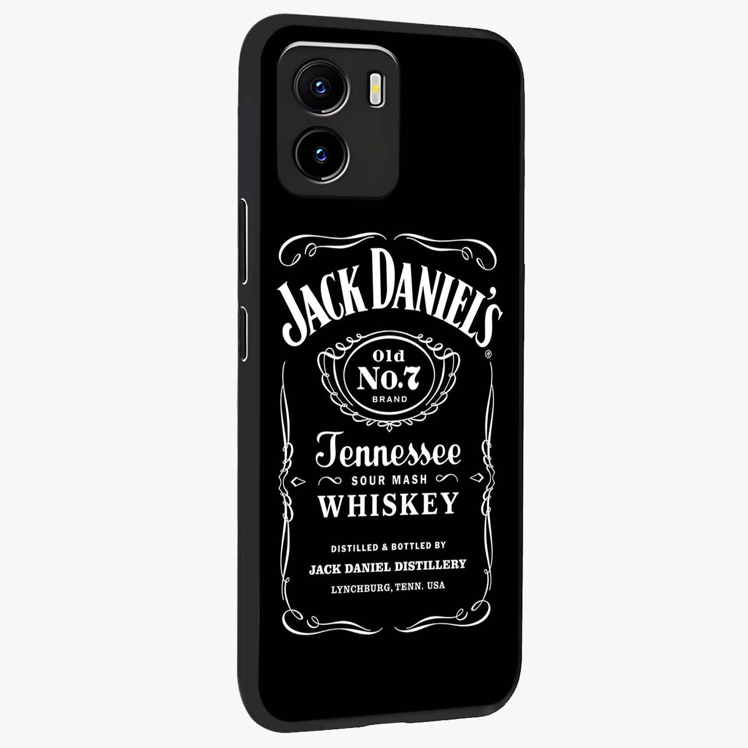 Vintage Whiskey Heritage Glass Case upright view showcasing stylish vintage whiskey artwork with timeless bar culture theme.