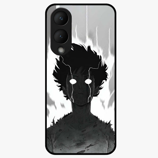 Awakened Inner Rage Glass Case showing flat back view with intense artistic artwork and glossy glass finish.