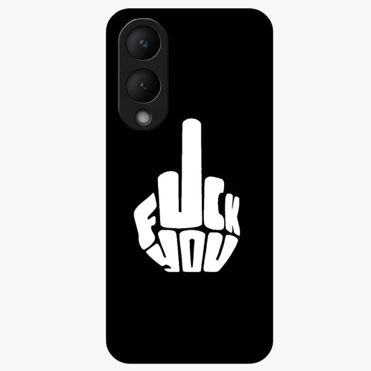 Rebel Mode On Glass Case showing flat back view with bold rebellious typography artwork and glossy glass finish.