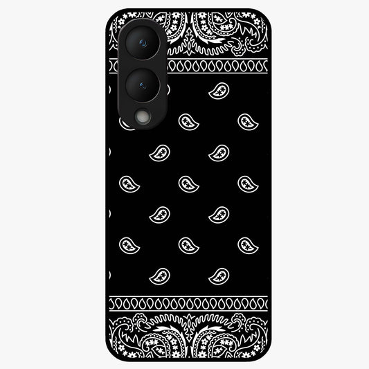 Retro Rebel Threads Glass Case showing flat back view with vintage street style artwork and glossy glass finish.