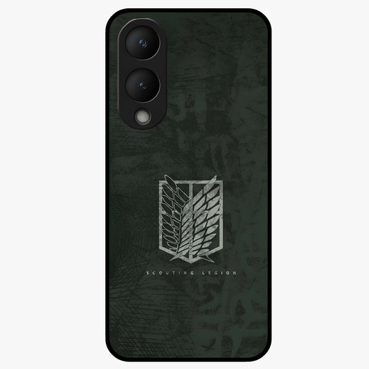 Wings Of Freedom Glass Case showing flat back view with symbolic wings artwork and glossy glass finish.