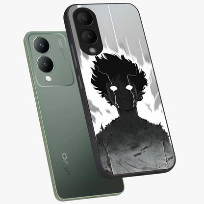 Awakened Inner Rage Glass Case displayed in angled mockup highlighting powerful graphic design and bold artistic theme.