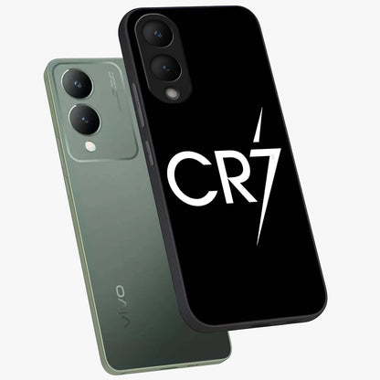 Cr7 Elite Strike Glass Case displayed in angled mockup highlighting powerful sports graphic with bold athletic theme.