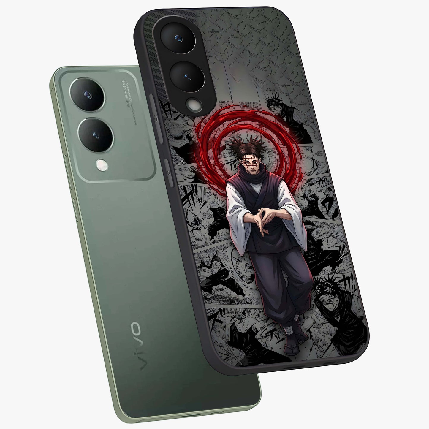 Cursed Ritual Ascension Glass Case displayed in angled mockup highlighting mystical ritual illustration with supernatural aesthetic.