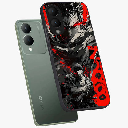 Demon Sword Resolve Glass Case displayed in angled mockup highlighting powerful demon sword illustration with dark fantasy aesthetic.