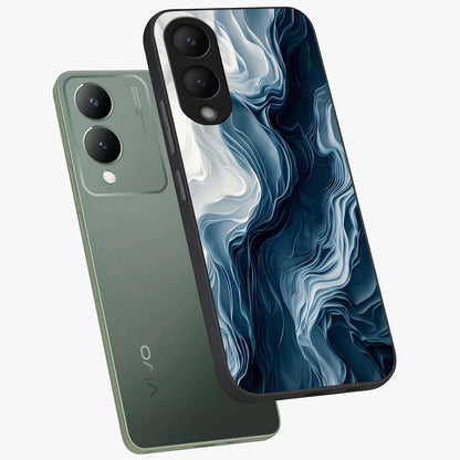Ethereal Paper Marble Glass Case displayed in angled mockup highlighting elegant marble pattern with modern aesthetic style.