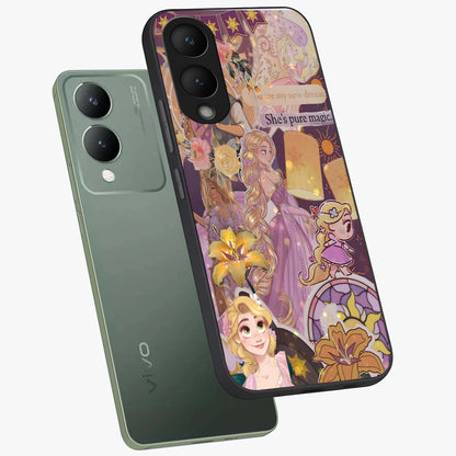 Magical Tangled Dream Glass Case displayed in angled mockup highlighting whimsical fantasy design with magical aesthetic.