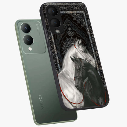 Majestic Ride Legacy Glass Case displayed in angled mockup highlighting sleek vehicle design with bold racing aesthetic.