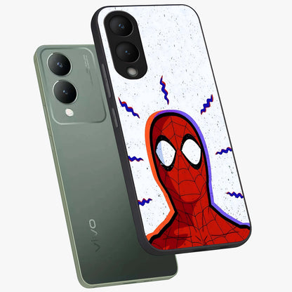 Omg Spiderman Glass Case displayed in angled mockup highlighting dynamic hero illustration with action comic aesthetic.