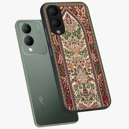 Persian Inspired Glass Case displayed in angled mockup highlighting intricate traditional design with elegant cultural aesthetic.